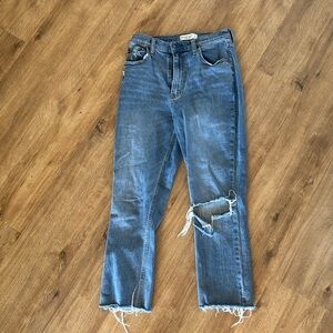 Abercrombie 90s slim straight jeans curve love